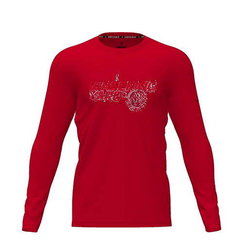 [FTLCDFRD-YXS-LOGO1] Dri Fit Performance T-Shirt (Youth XS, Red, Logo 1, Long Sleeve)
