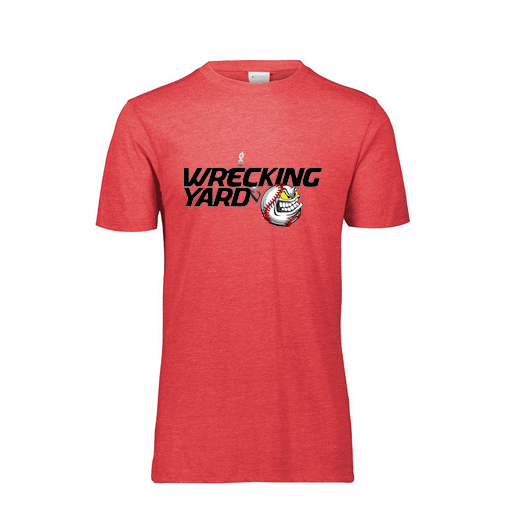 [FTSCUBRD-YS-LOGO1] Decker Youth Tri-Blend T-Shirt - Short Sleeve (Youth S, Red, Logo 1)