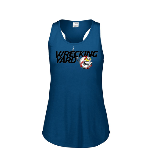 [3078.U22.S-LOGO1] Ladies Tri Blend Tank Top (Female Adult S, Navy, Logo 1)