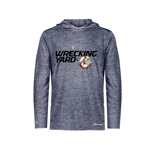 [FOLHCGNV-AS-LOGO1] Decker Men's Charge Hoodie (Adult S, Navy, Logo 1)