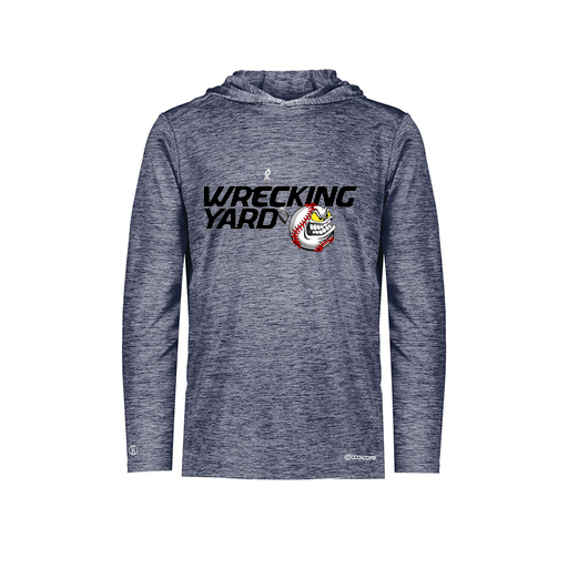 [FOLHCGNV-YS-LOGO1] Decker Youth Charge Hoodie (Youth S, Navy, Logo 1)