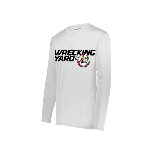 [222822.005.XS-LOGO1] Men's LS Smooth Sport Shirt (Adult XS, White, Logo 1)