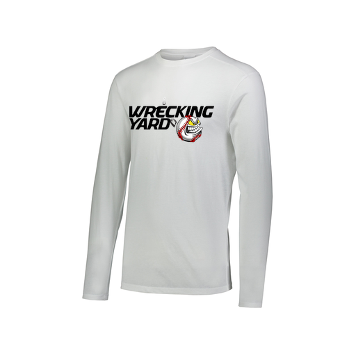 [FTLCUBWH-AXS-LOGO1] Decker Men's Tri-Blend T-Shirt - Long Sleeve (Adult XS, White, Logo 1)