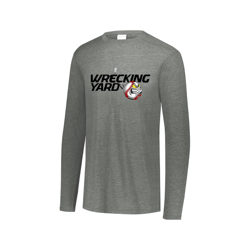 [FTLCUBGY-AXS-LOGO1] Decker Men's Tri-Blend T-Shirt - Long Sleeve (Adult XS, Gray, Logo 1)