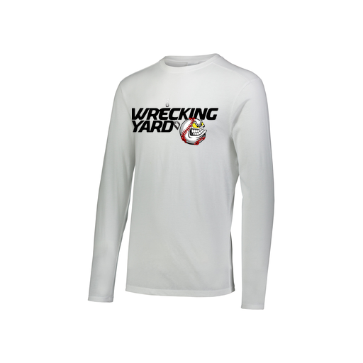[FTLCUBWH-YS-LOGO1] Decker Youth Tri-Blend T-Shirt - Long Sleeve (Youth S, White, Logo 1)