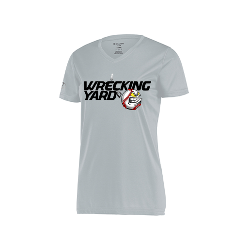 [222820.099.S-LOGO1] Ladies Movement Dri Fit Shirt (Female Adult S, Silver, Logo 1)